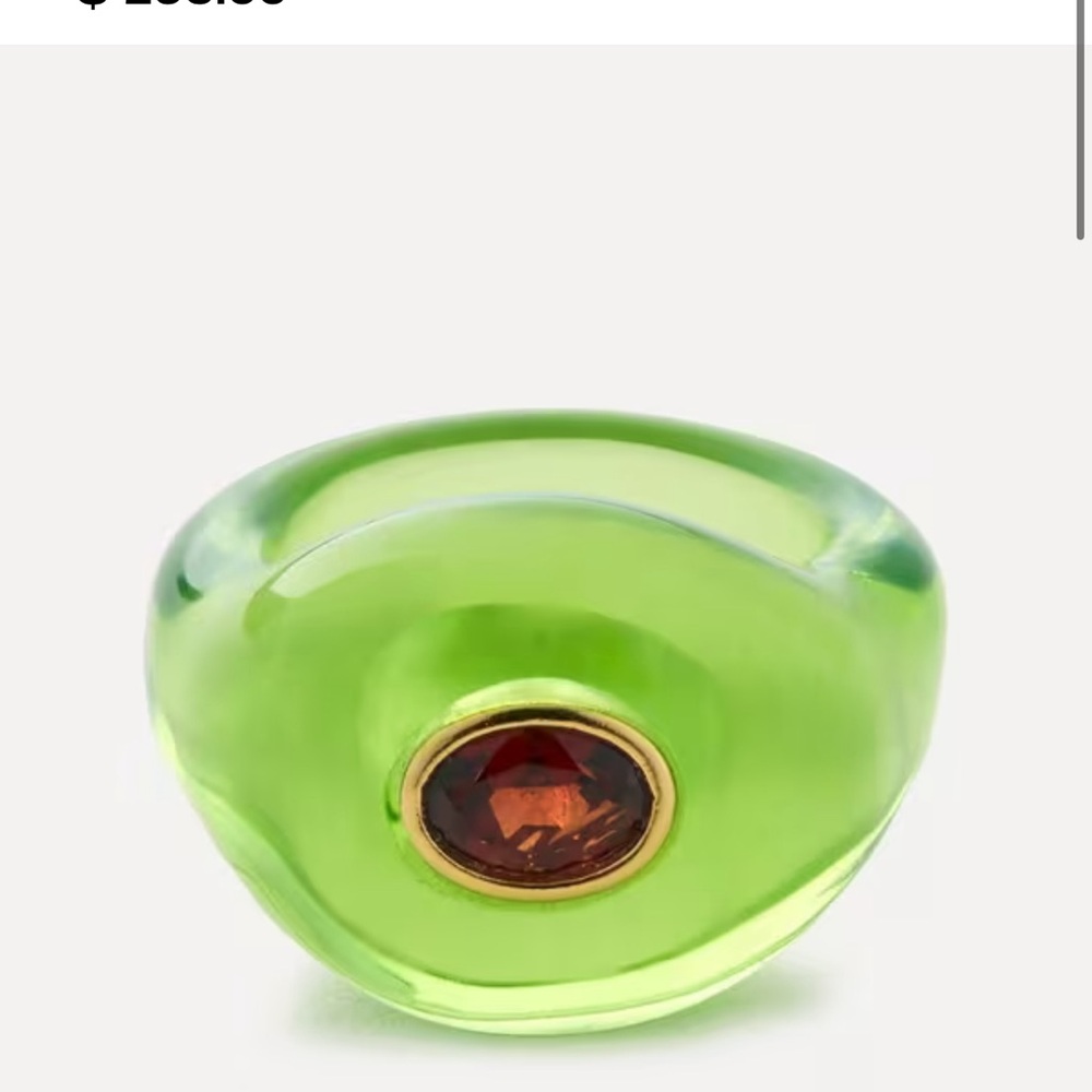 MONUMENT RING IN LIME, Women's Ring Lizzie Fortunato